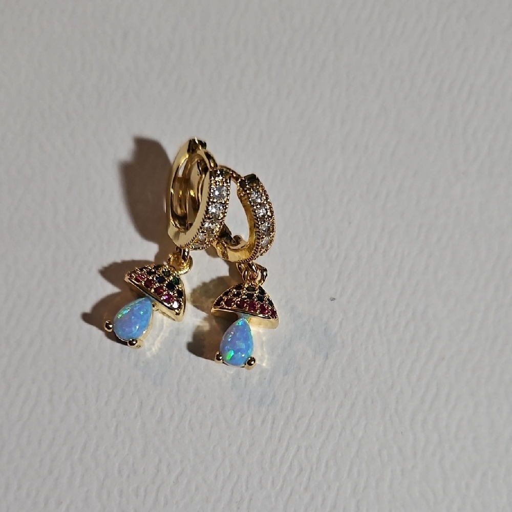 Elegant Mushroom Earrings